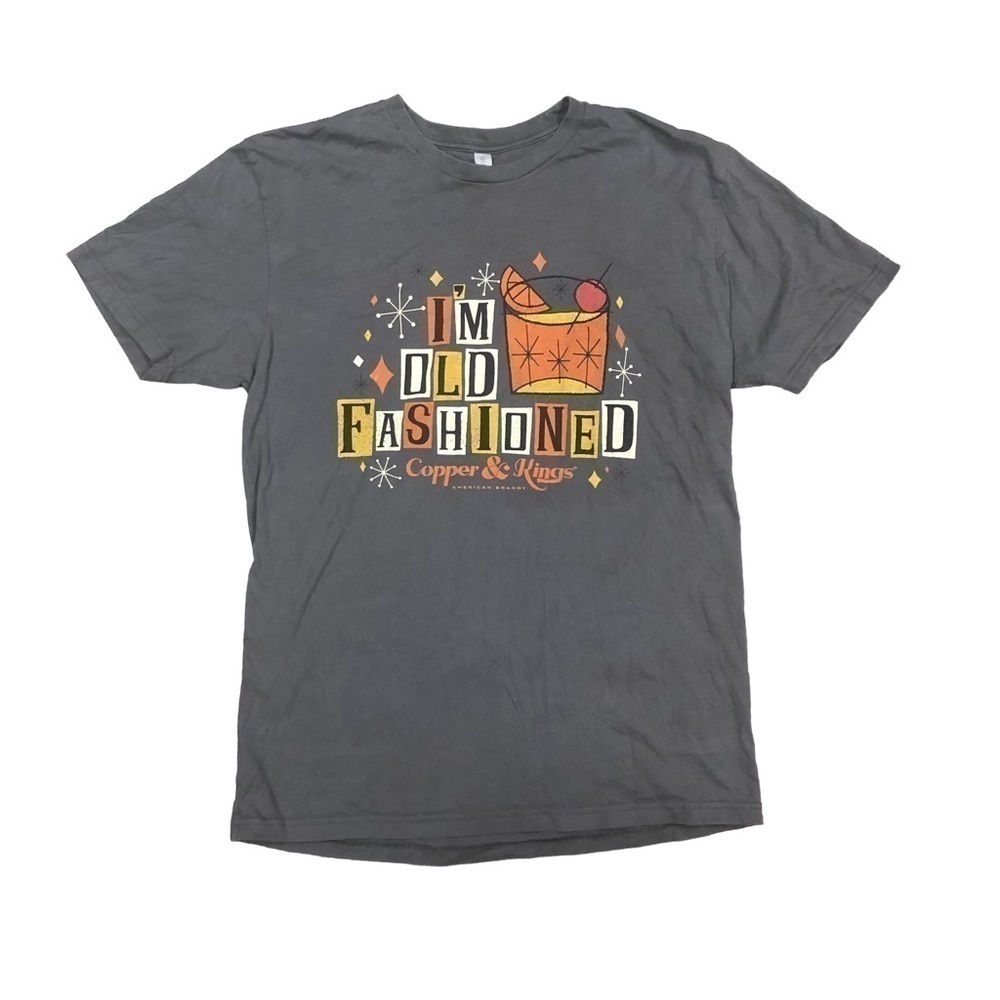 I’m Old Fashioned Copper & Kings Bourbon Tshirt Unisex Size Large Black‎
